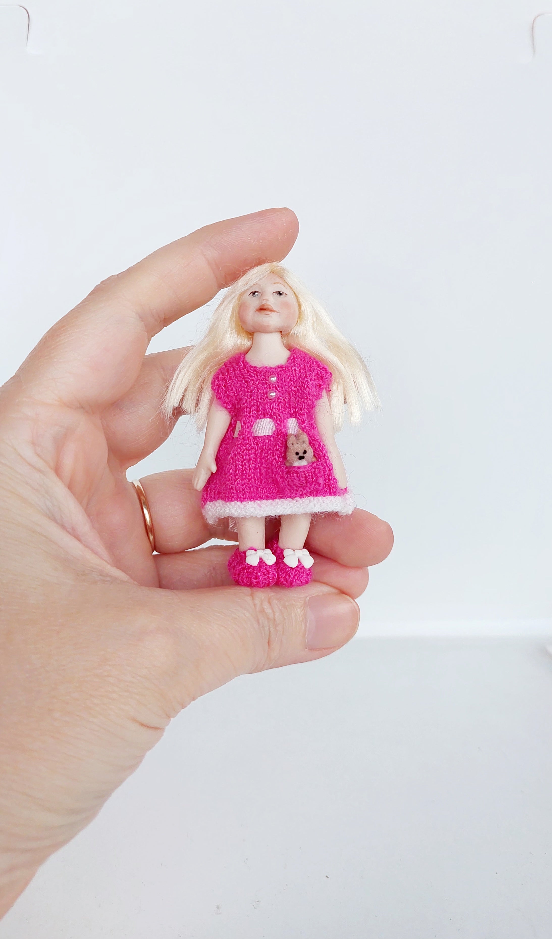 Dollhouse Miniature Toddler Girl Dress