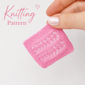 Dollhouse Mini Baby Blanket Knitting Pattern: Easy DIY (PDF Download)