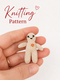 Miniature Voodoo Doll Knitting Pattern – PDF