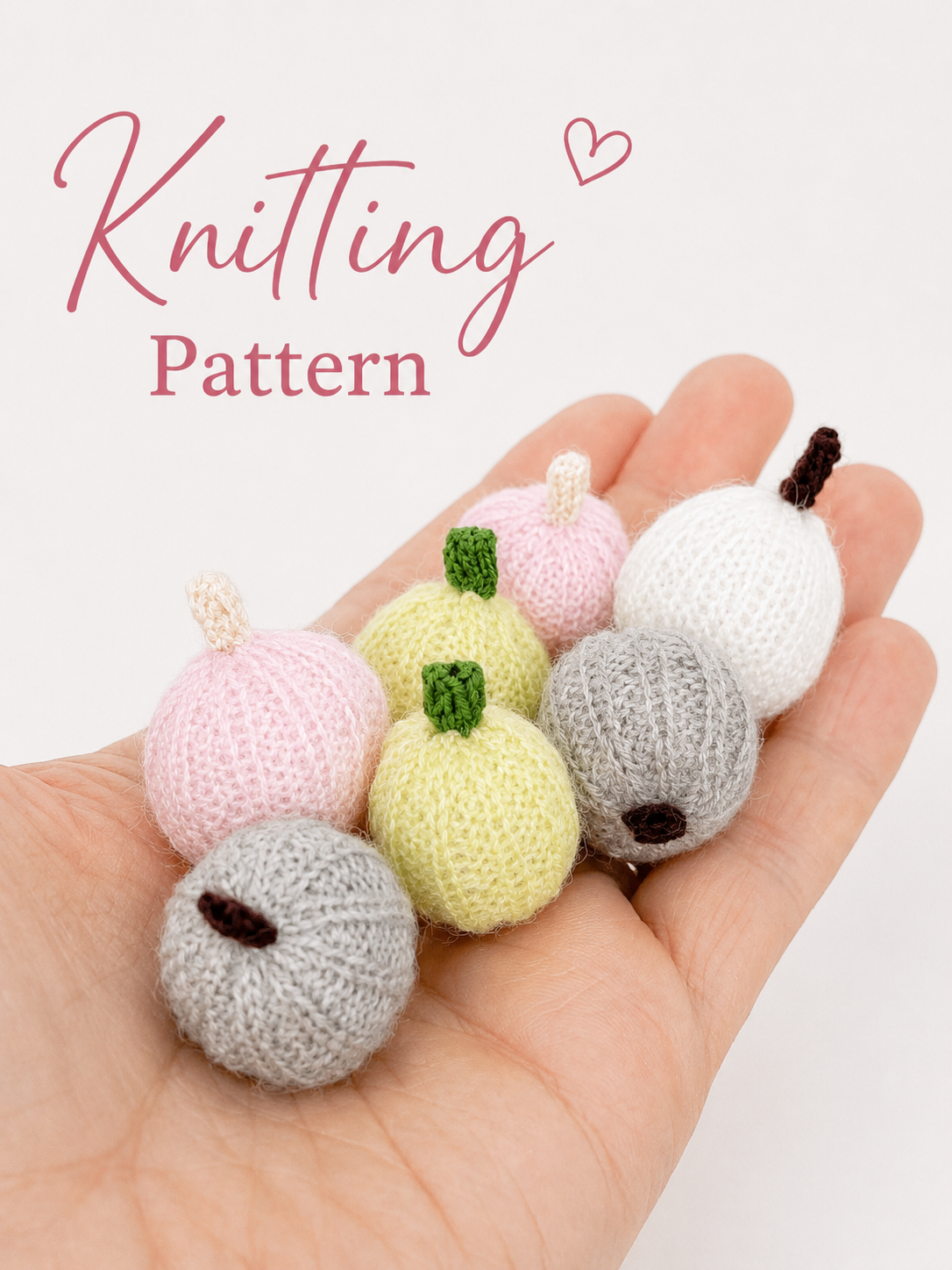 Knit Miniature Pumpkin Pattern – 1:12 Scale Dollhouse Fall Decor (PDF Pattern)