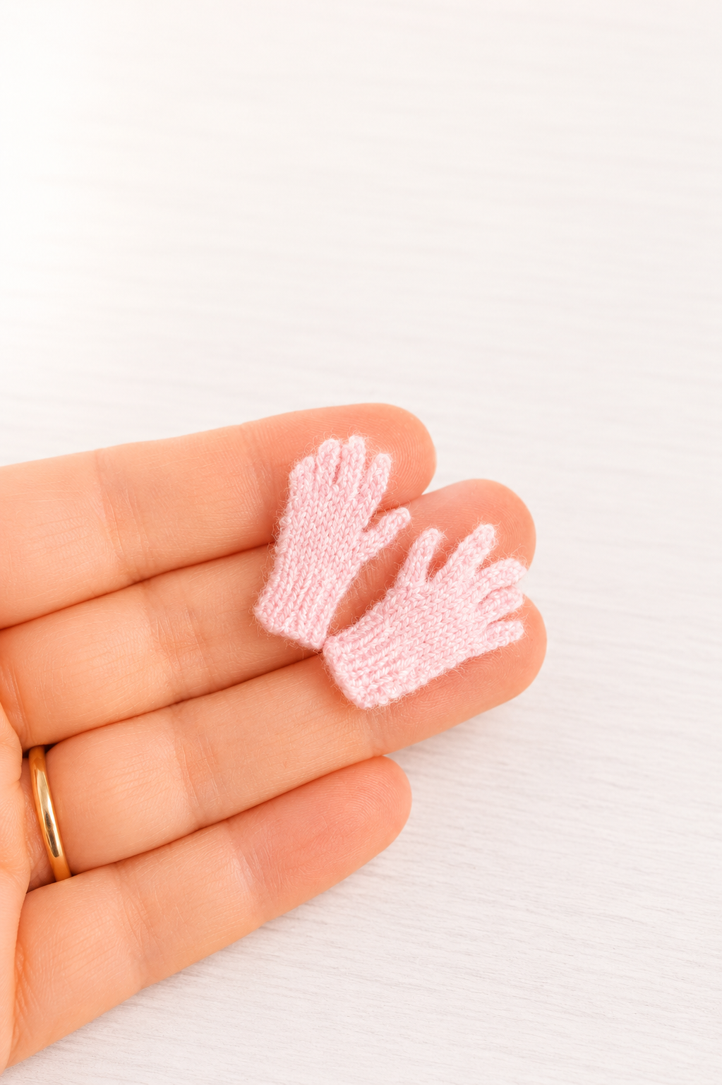 Dollhouse Miniature Wool Gloves
