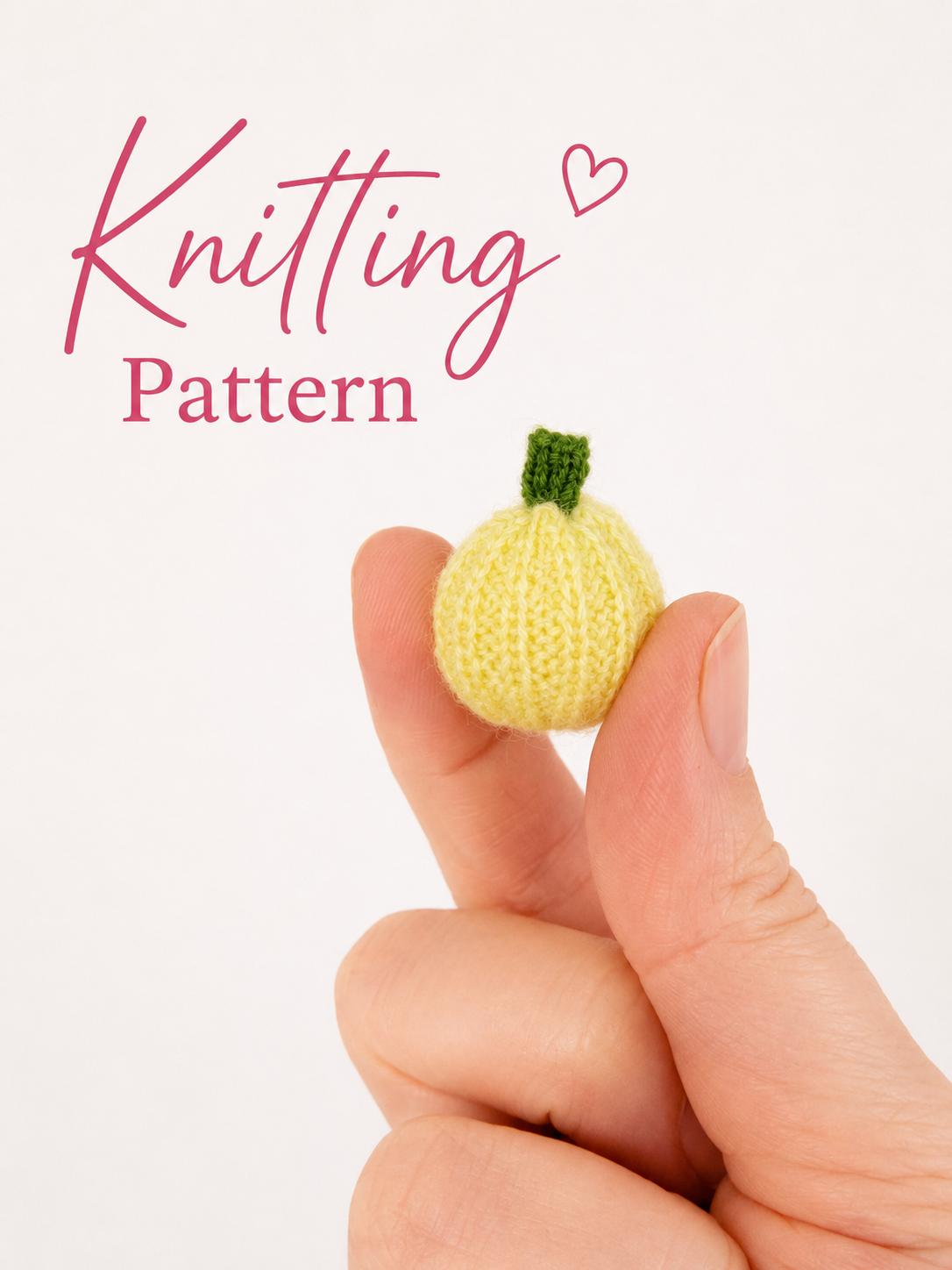 Knit Miniature Pumpkin Pattern – 1:12 Scale Dollhouse Fall Decor (PDF Pattern)