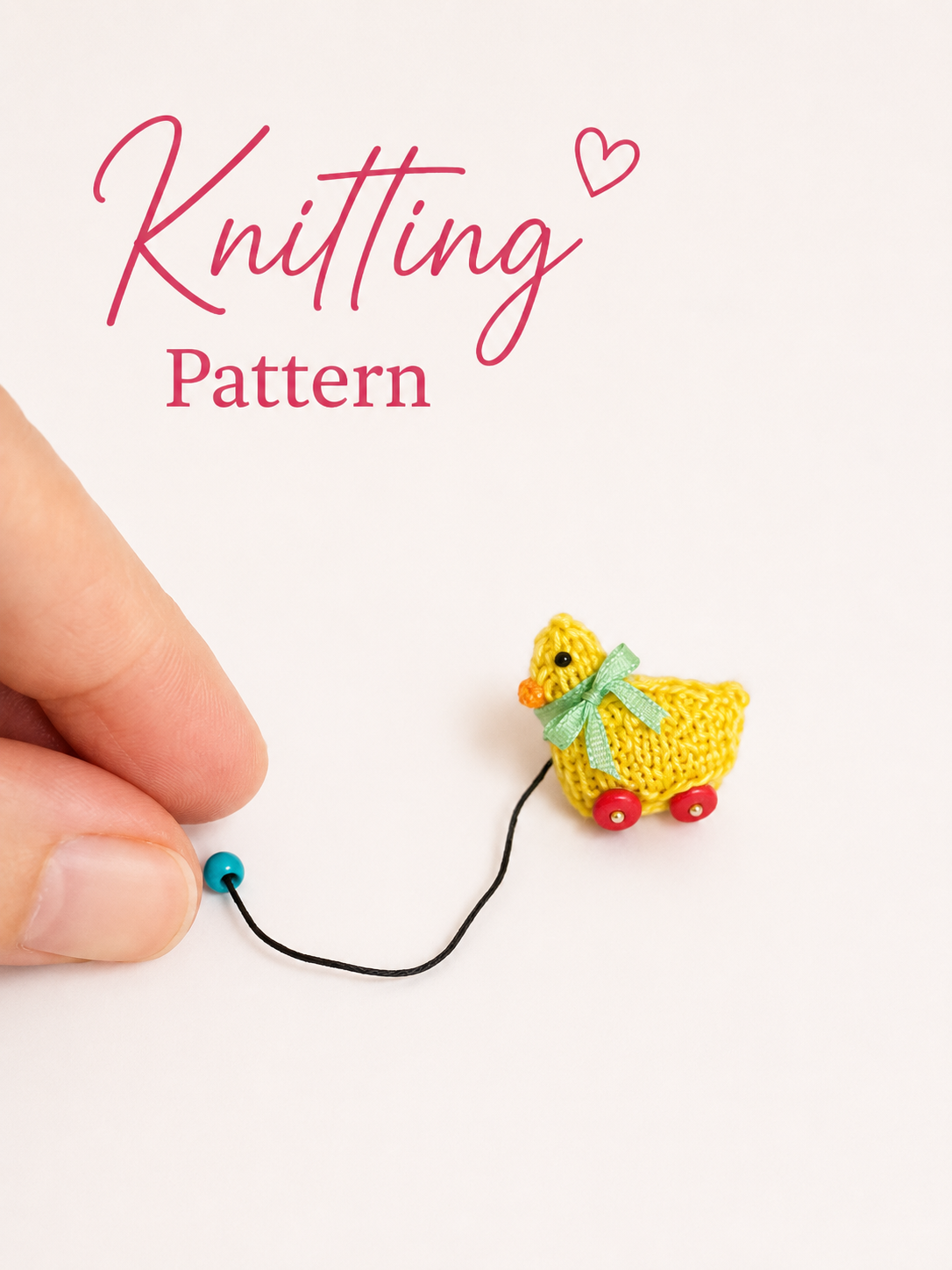 Miniature Chick Knitting Pattern – Dollhouse Easter Amigurumi PDF