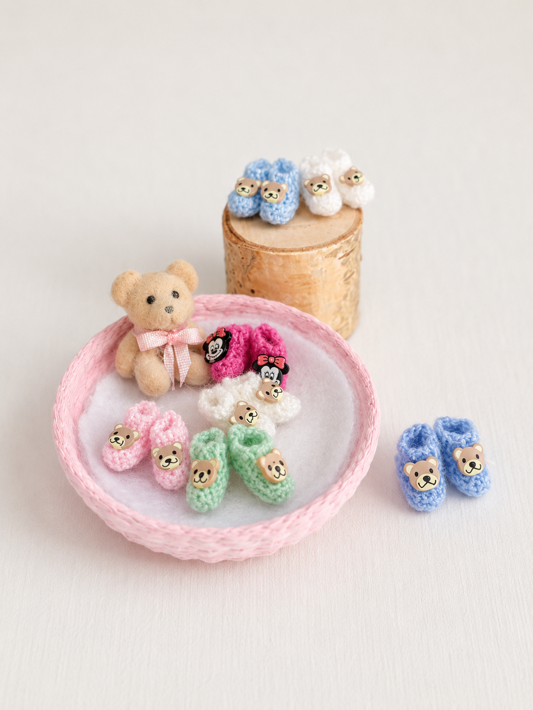 Dollhouse Miniature Baby Bootees