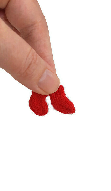 Handmade Knitted Dollhouse Miniature Wool Socks