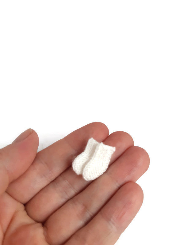 Handmade Knitted Dollhouse Miniature Wool Socks